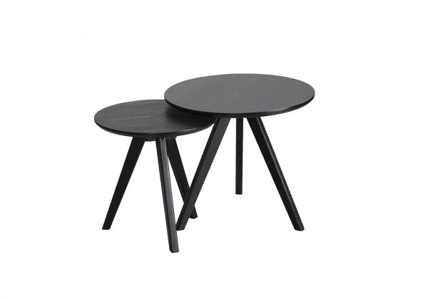 Nordiq Yumi nest of tables | zwartBijzettafeltjes - Ge?nspireerd op Butik Woodylicious