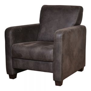 Fauteuil Paddy Donkerbruin Laag