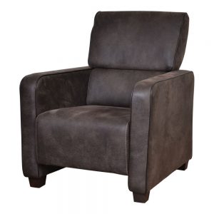 Fauteuil Paddy Donkerbruin Hoog