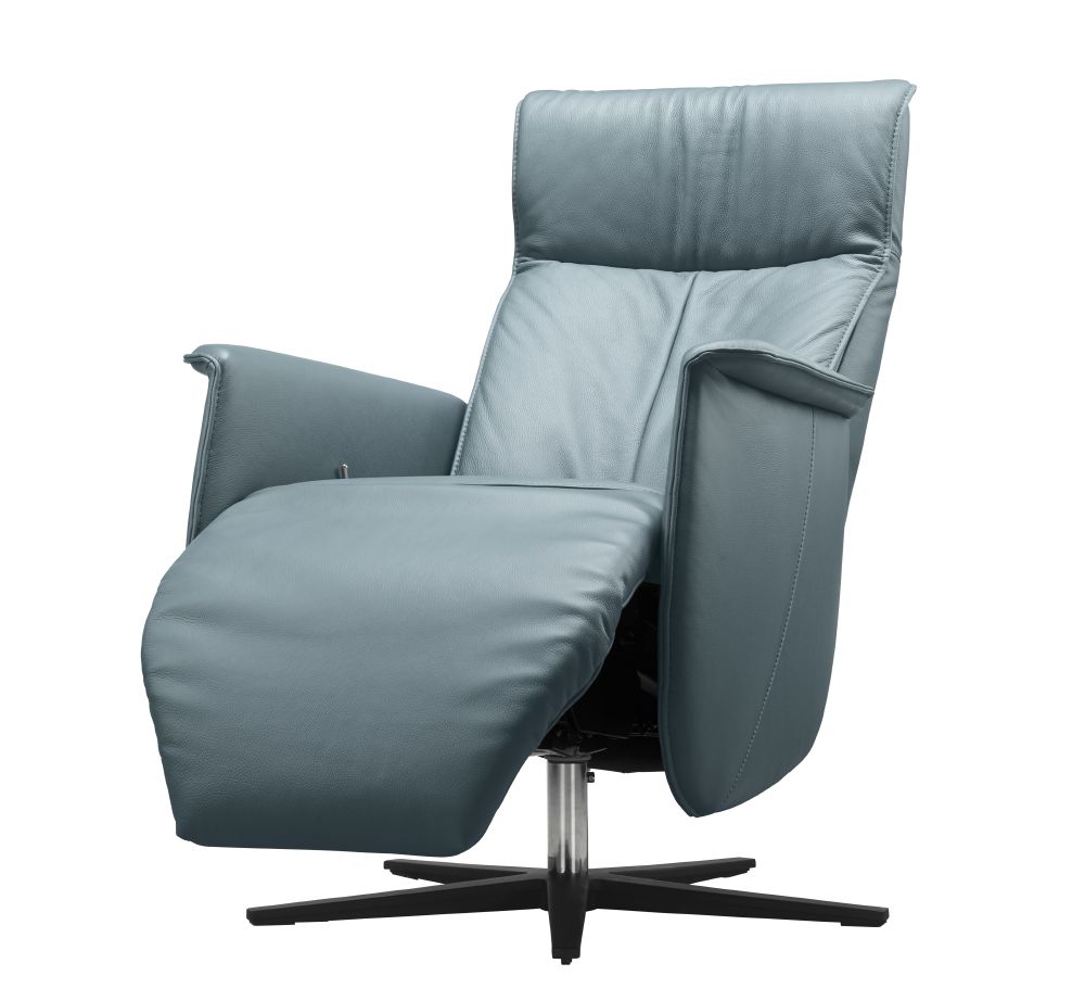 Proportioneel Vaardig Bekwaam IN.HOUSE Relaxfauteuil Lerira Blauw