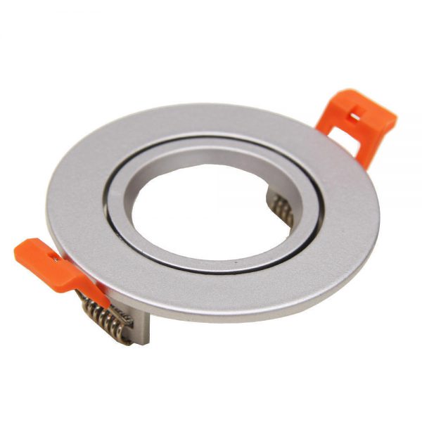 Ring 85mm voor LED Spot - Geborsteld Aluminium - Rond Kantelbaar