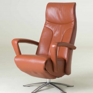 Draaifauteuil Twilla 1102 Oranje Cognac