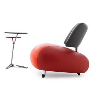 Leolux Fauteuil Pallone Paradise Red Cardinal