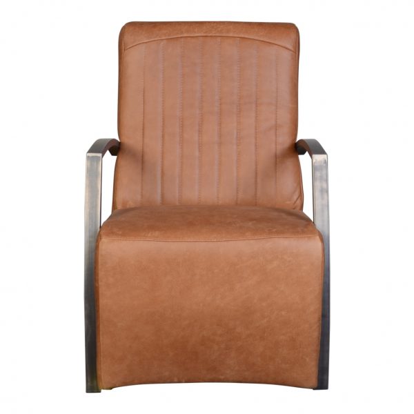 Fauteuil Rosberg Cognac