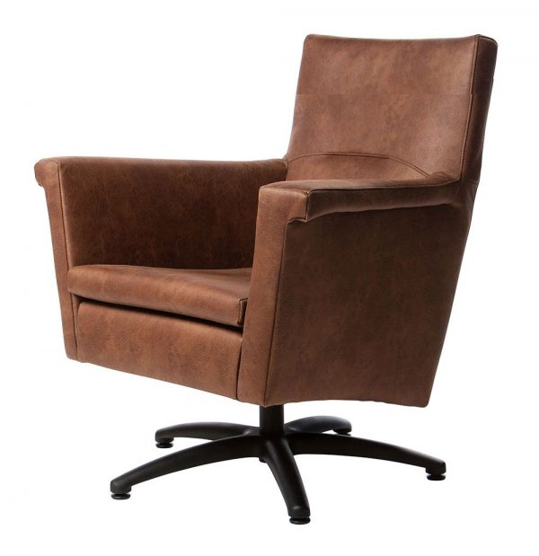 Draaifauteuil Lizzy Laag Cognac