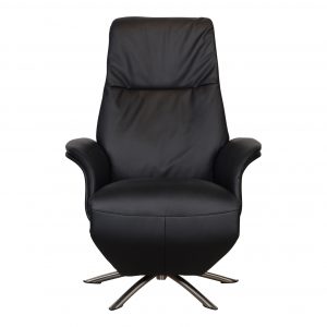 Relaxfauteuil Dream Zwart/Hout Medium