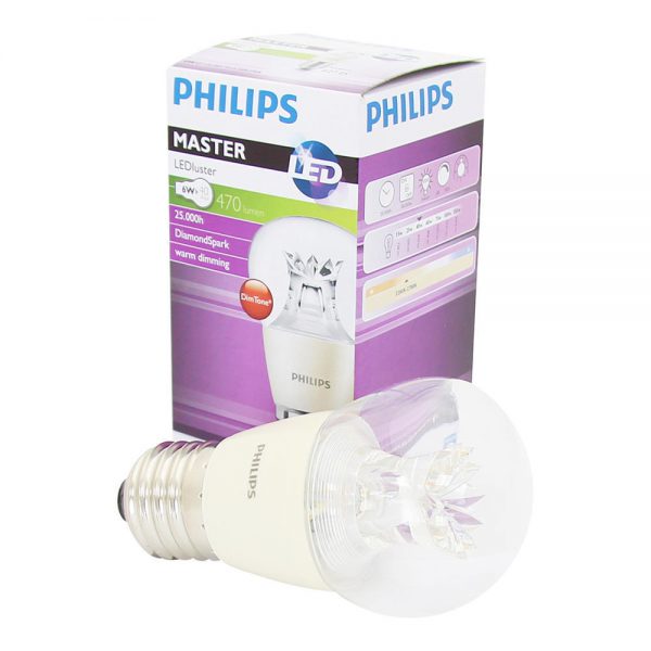 Philips LEDluster E27 P48 6W 827 Helder (MASTER) | DimTone Dimbaar - Vervangt 40W