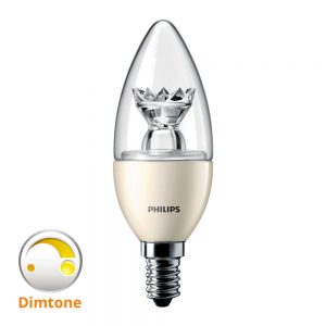 Philips LEDcandle E14 B38 4W 827 (MASTER) | DimTone Dimbaar - Vervangt 25W