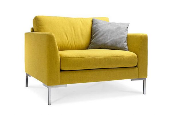 Feelings Loveseat City Lemon