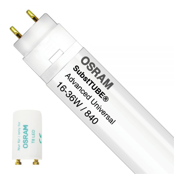 Osram SubstiTUBE Advanced UN 16W 840 120cm | Koel Wit - incl. LED Starter - Vervangt 36W