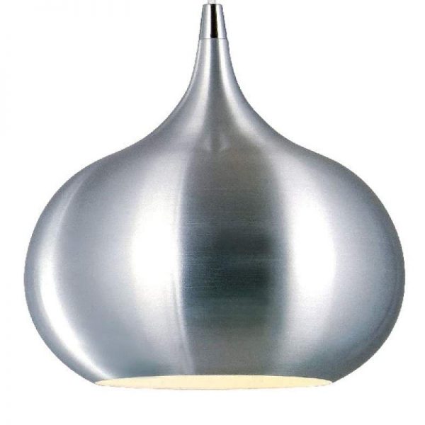 Opvallende hanglamp Riva, chroom-gesatineerd