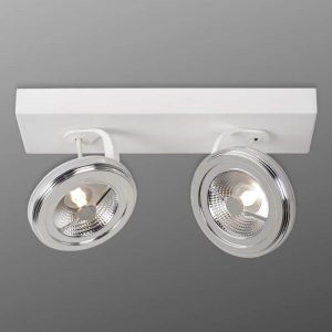 LED spot Xentrix met twee lichtbronnen - wit