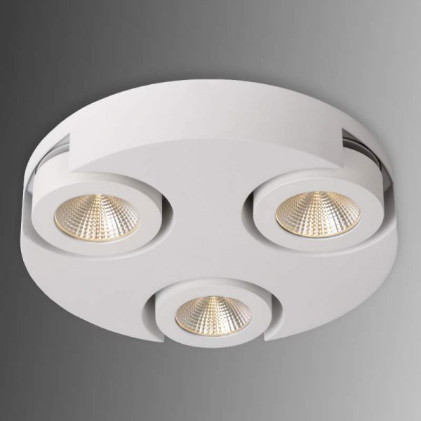 Ronde LED plafondrondel Mitrax in wit