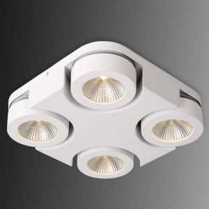 Vierkante LED plafondlamp Mitrax