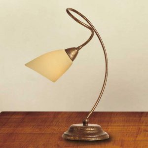 Tafellamp Alessandro, antiek bruin