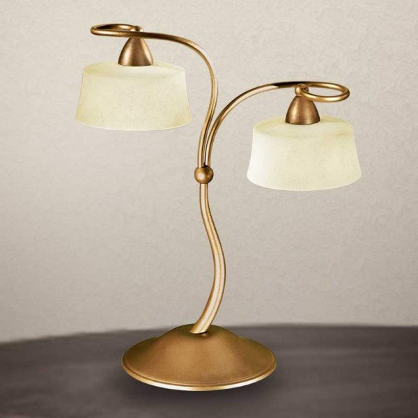 Klassieke tafellamp Alessio, 2-lichts
