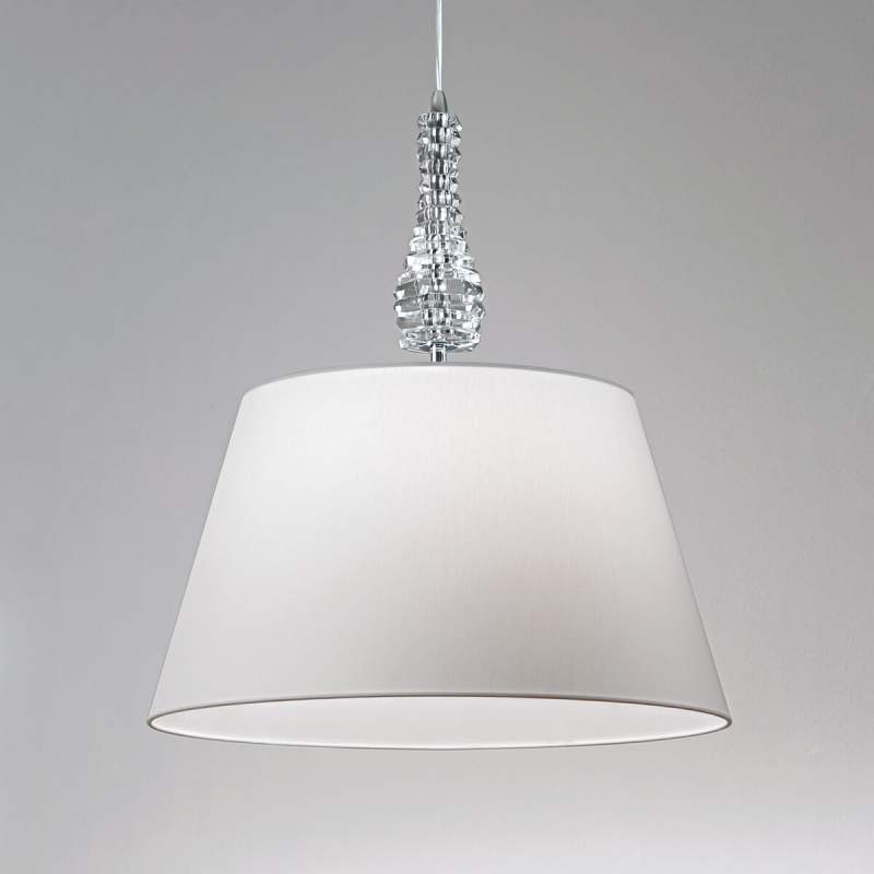 Witte hanglamp Crystal wit