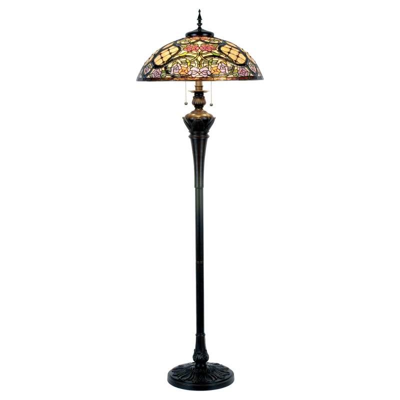 Rosaly - vloerlamp in Tiffany-design