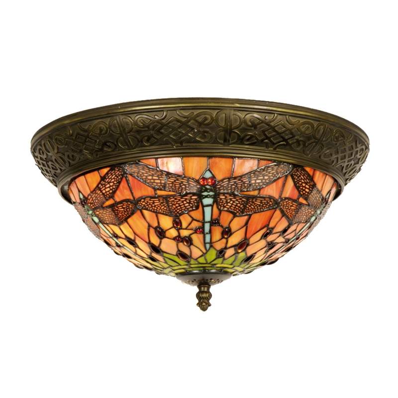 Schitterende plafondlamp Bella Tiffany, 38 cm