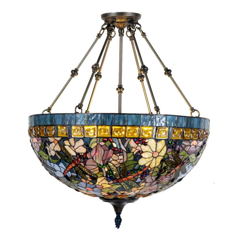 Gloria - hanglamp in Tiffany-stijl