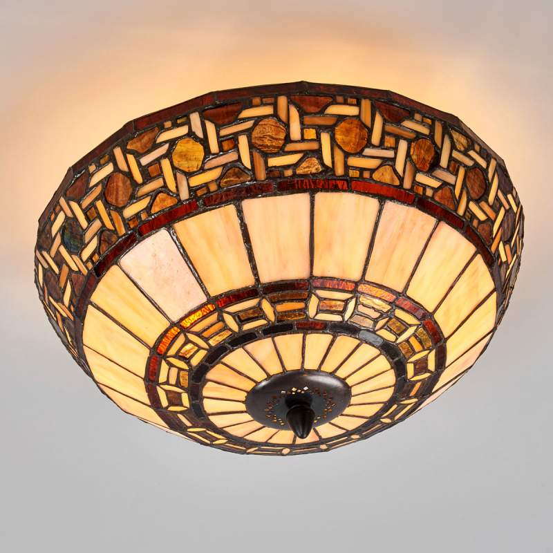 Wilma - plafondlamp in Tiffany-stijl