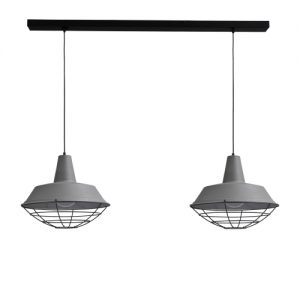 Masterlight Stoere hanglamp roest Industria 2x45 Masterlight 2547-25-C-130-2