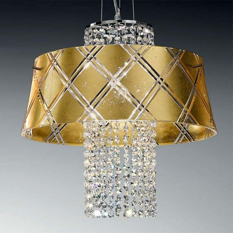 Chique hanglamp MEDUSA 40, 1-lichts, goud