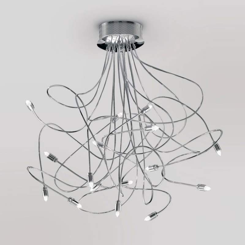 Unieke plafondlamp FREE SPIRIT, 16-lichts