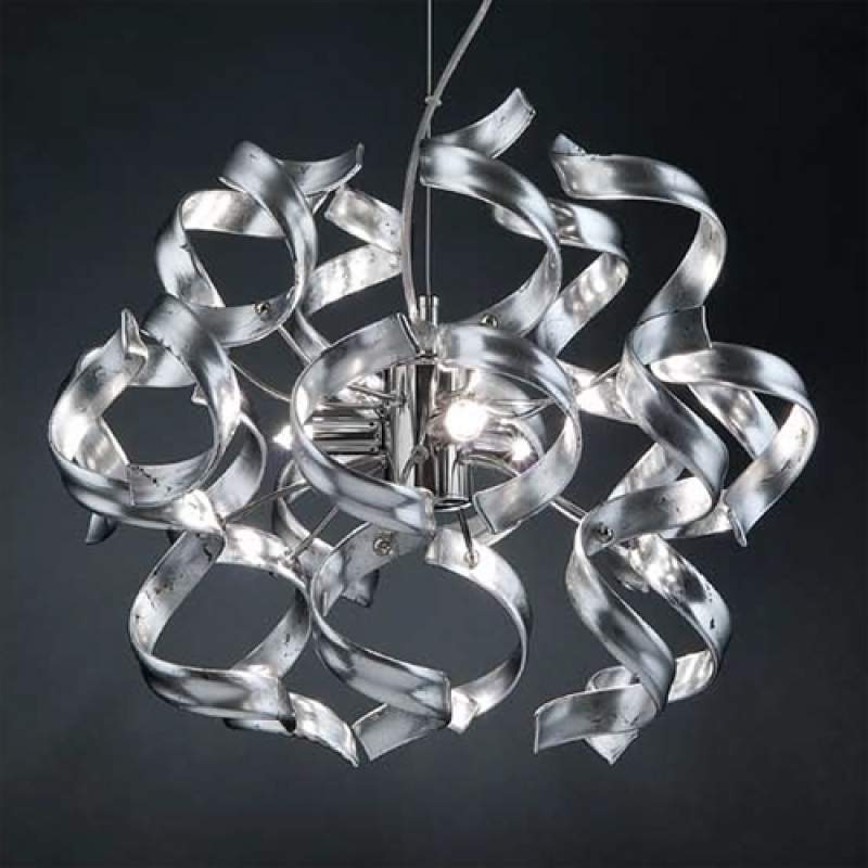 Leuke hanglamp Silver, 40 cm diameter