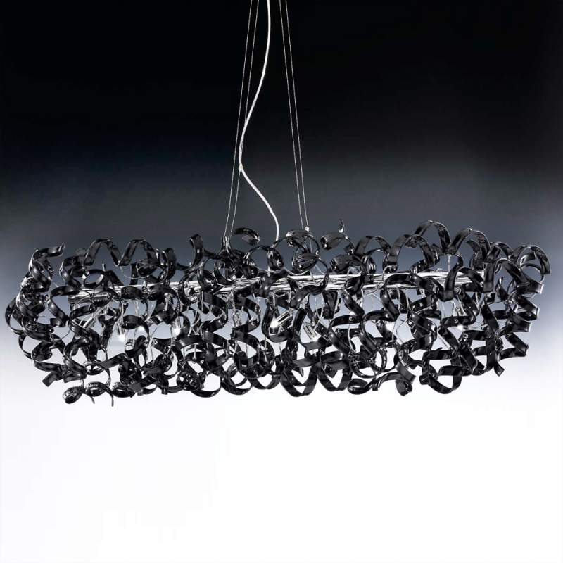 Leuke futuristische hanglamp Black