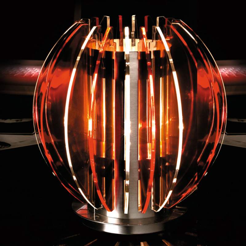 Moderne design-tafellamp PLANET, rood