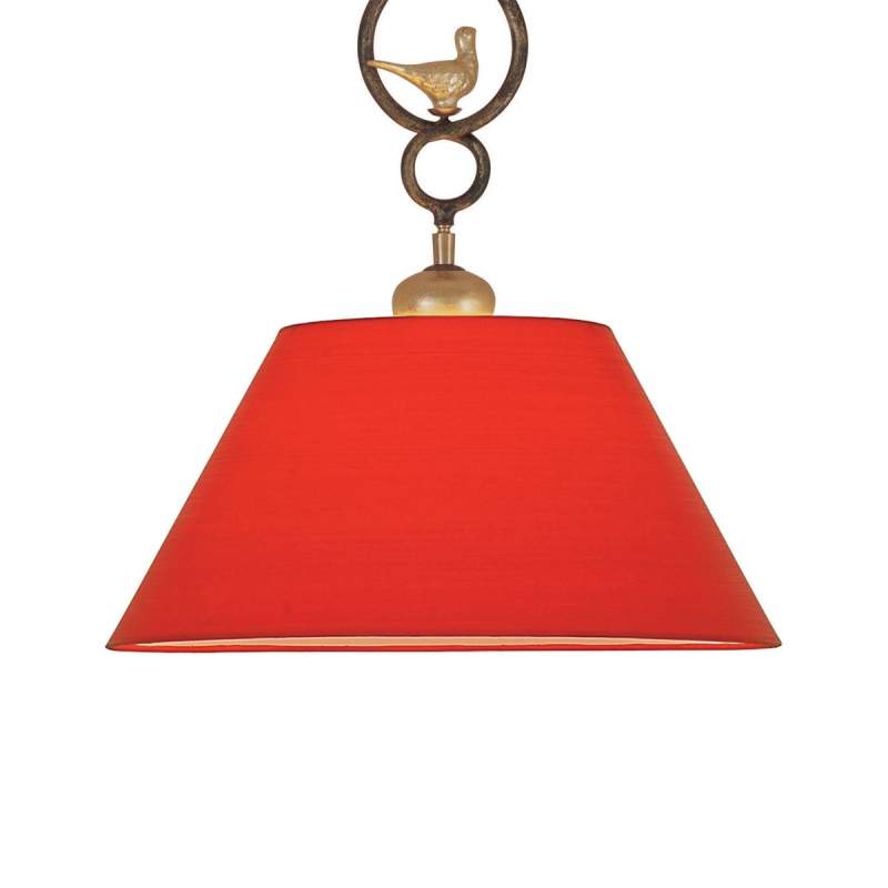 Decoratieve hanglamp PROVENCE CHALET in rood