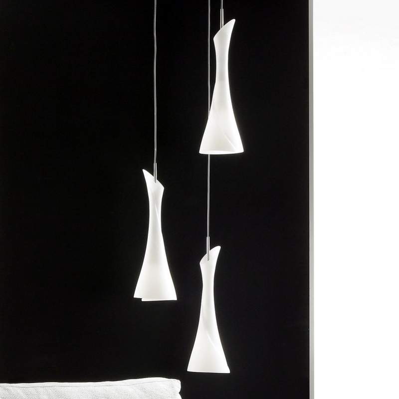 Creatieve hanglamp ZACK, 3-lichts rond