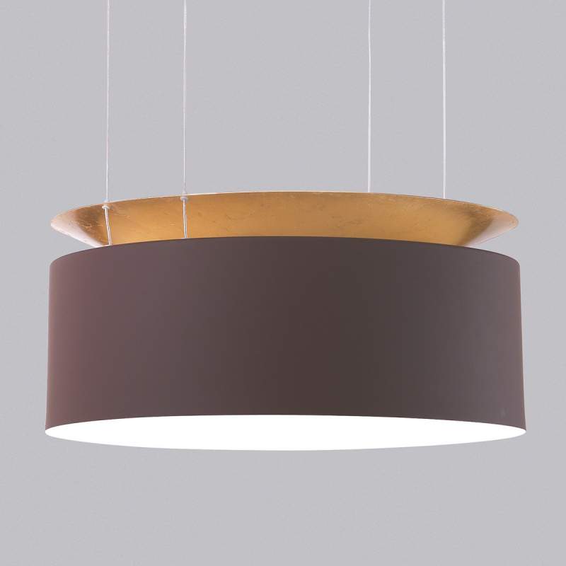 Goudbruine LED-hanglamp Eclisse