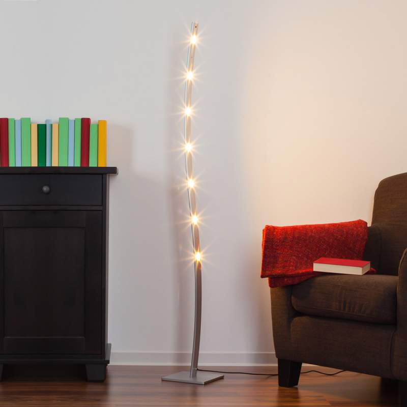 Dimbare LED-vloerlamp Xalu, warm-wit