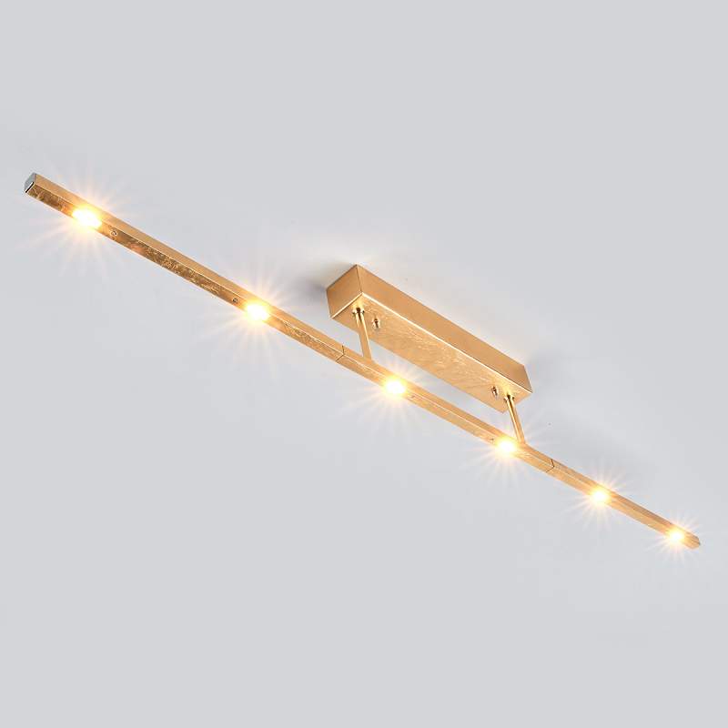 Tolu - sierl LED-plafondlamp m ant gouden afwerk