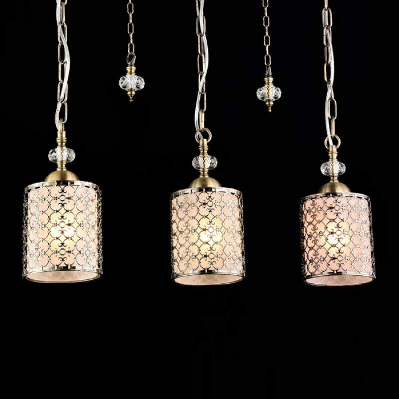 Sherbon - klassieke hanglamp met drie kappen