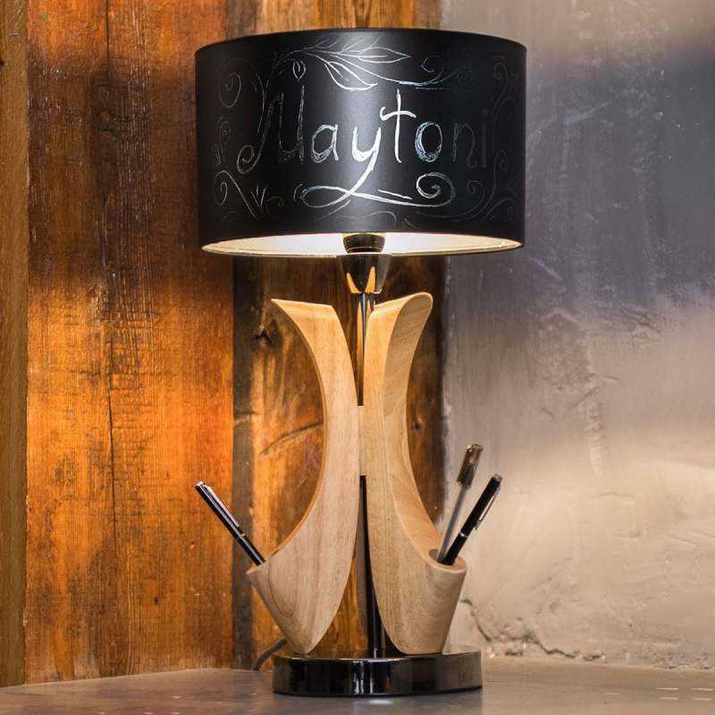 Tafellamp Brava Lampada met krijt beschrijfbaar