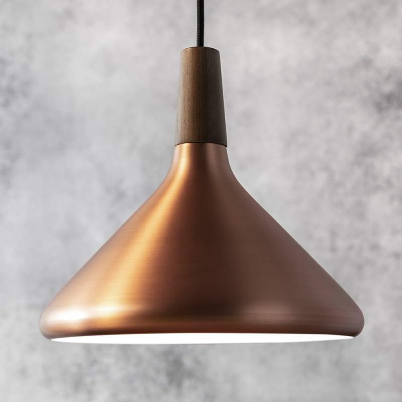 27 cm - koperkleurige hanglamp Float