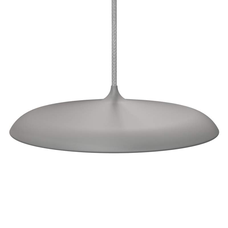Platte LED hanglamp Artist 25, grijs