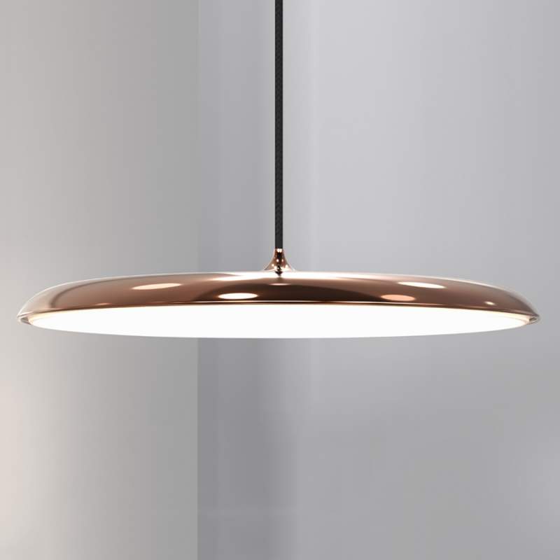 Artist 40 - dunne LED hanglamp, koper