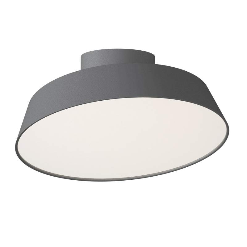 Grijze LED plafondlamp Alba met zwenkbaar scherm