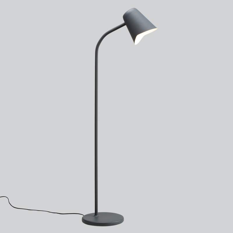 Grijze designer vloerlamp Me