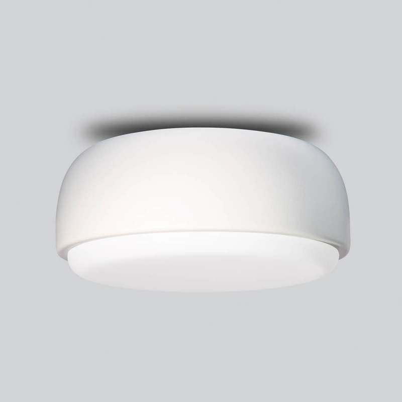 Witte design plafondlamp Over Me, 30 cm