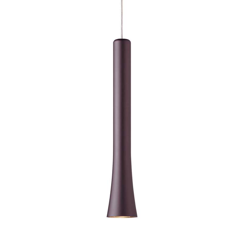 Elegant gevormde LED hanglamp Rio - espresso
