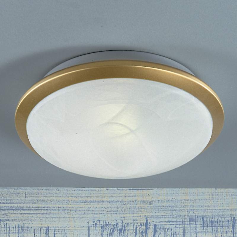 Mooie plafondlamp Corella, messing, 26 cm
