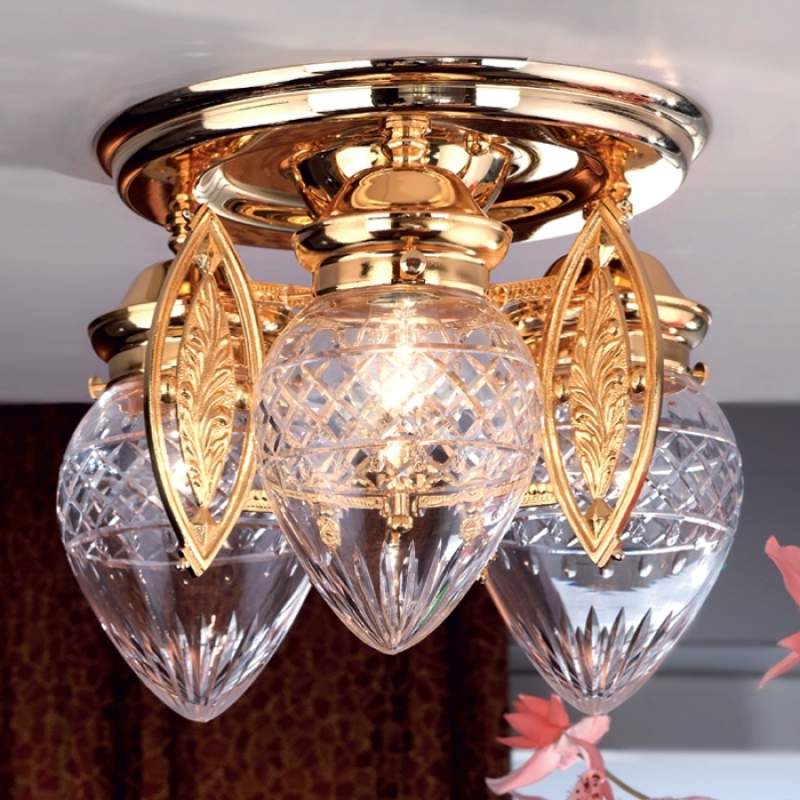 Glansrijke plafondlamp BUDAPEST, 3-lichts