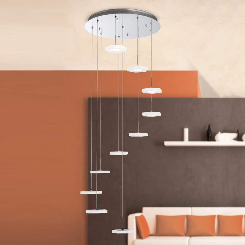 Extravagant ontworpen LED-hanglamp Jenni 10-vl