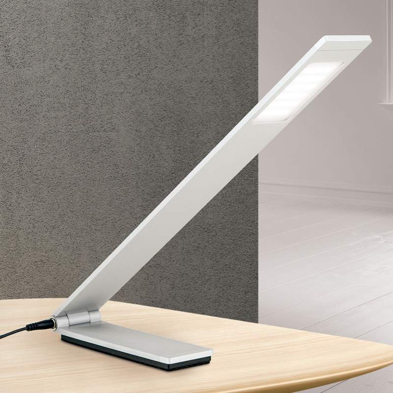 Vouwbare LED tafellamp Nevill - mat aluminium