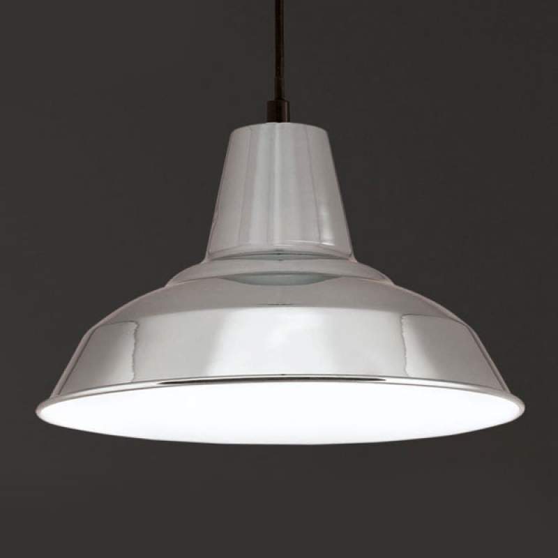 Industrieel vormgegeven hanglamp Divo in chroom